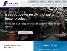 Tablet Screenshot of flexcon.com